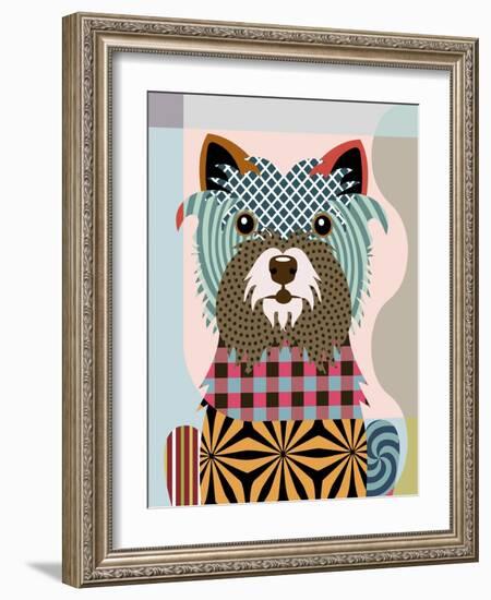 Cairn Terrier-Lanre Adefioye-Framed Giclee Print