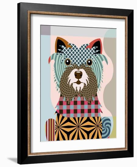 Cairn Terrier-Lanre Adefioye-Framed Giclee Print