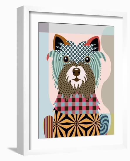 Cairn Terrier-Lanre Adefioye-Framed Giclee Print