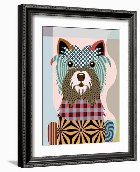 Cairn Terrier-Lanre Adefioye-Framed Giclee Print