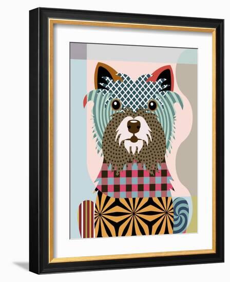 Cairn Terrier-Lanre Adefioye-Framed Giclee Print