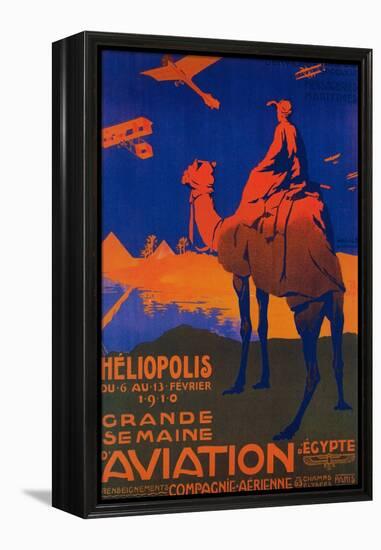 Cairo, Egypt - French Airline Promotional Poster-Lantern Press-Framed Stretched Canvas