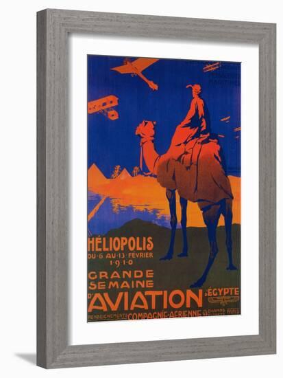 Cairo, Egypt - French Airline Promotional Poster-Lantern Press-Framed Premium Giclee Print