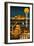 Cairo, Egypt - Retro Skyline (no text)-Lantern Press-Framed Premium Giclee Print