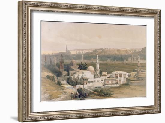 Cairo from the Gate of Citizenib, Looking Towards the Desert of Suez, from "Egypt and Nubia", Vol.3-David Roberts-Framed Giclee Print