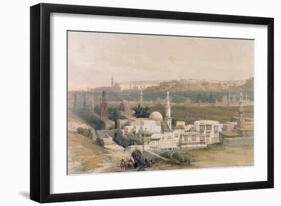 Cairo from the Gate of Citizenib, Looking Towards the Desert of Suez, from "Egypt and Nubia", Vol.3-David Roberts-Framed Giclee Print
