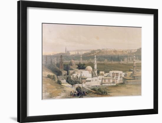 Cairo from the Gate of Citizenib, Looking Towards the Desert of Suez, from "Egypt and Nubia", Vol.3-David Roberts-Framed Giclee Print