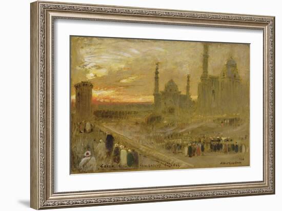 Cairo from the Gate of the Citadel, 1910-Albert Goodwin-Framed Giclee Print