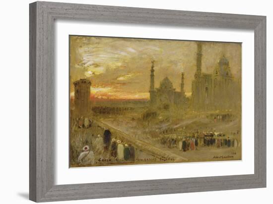 Cairo from the Gate of the Citadel, 1910-Albert Goodwin-Framed Giclee Print