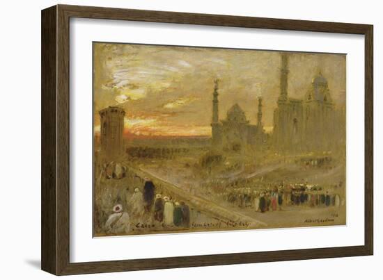 Cairo from the Gate of the Citadel, 1910-Albert Goodwin-Framed Giclee Print