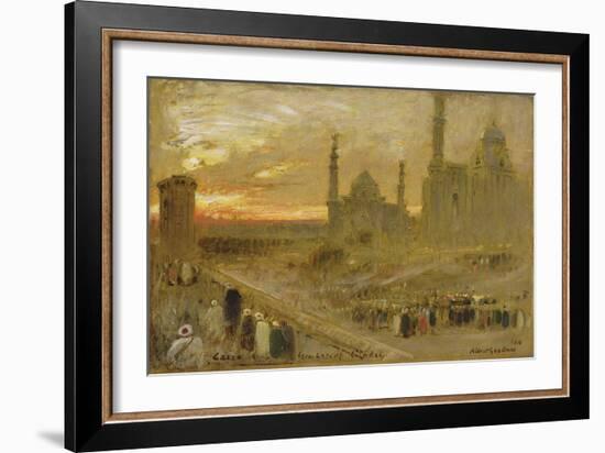 Cairo from the Gate of the Citadel, 1910-Albert Goodwin-Framed Giclee Print