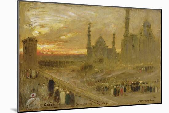 Cairo from the Gate of the Citadel, 1910-Albert Goodwin-Mounted Giclee Print