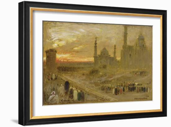 Cairo from the Gate of the Citadel, 1910-Albert Goodwin-Framed Giclee Print