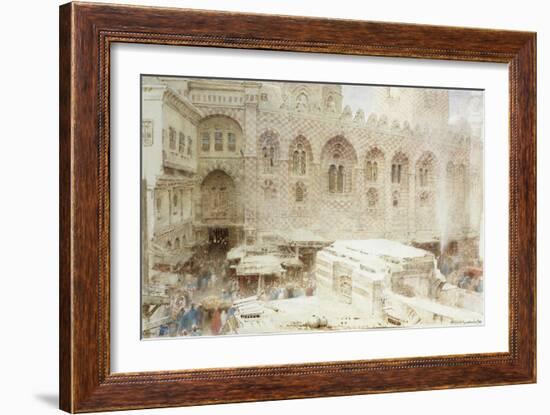 Cairo, in the Dust of the Bazaar-Albert Goodwin-Framed Giclee Print