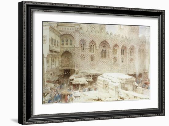 Cairo, in the Dust of the Bazaar-Albert Goodwin-Framed Giclee Print