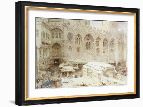 Cairo, in the Dust of the Bazaar-Albert Goodwin-Framed Giclee Print