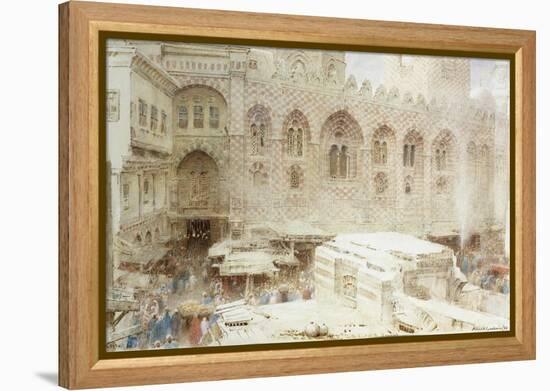 Cairo, in the Dust of the Bazaar-Albert Goodwin-Framed Premier Image Canvas