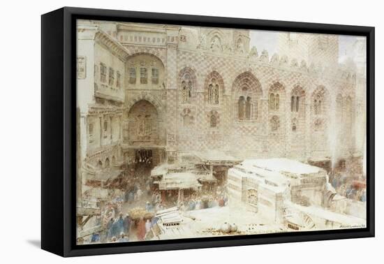 Cairo, in the Dust of the Bazaar-Albert Goodwin-Framed Premier Image Canvas