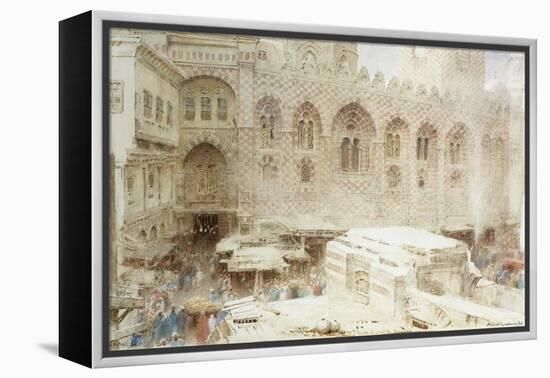 Cairo, in the Dust of the Bazaar-Albert Goodwin-Framed Premier Image Canvas