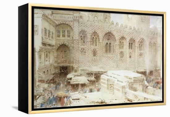 Cairo, in the Dust of the Bazaar-Albert Goodwin-Framed Premier Image Canvas