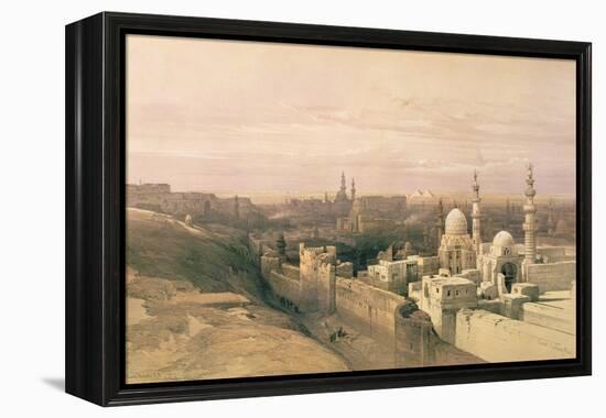 Cairo, Looking West, Book Illustration from "Sketches in Nubia", 1846-49-David Roberts-Framed Premier Image Canvas