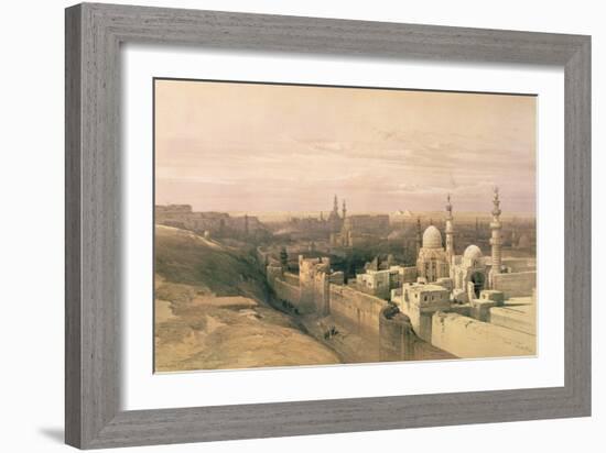 Cairo, Looking West, Book Illustration from "Sketches in Nubia", 1846-49-David Roberts-Framed Giclee Print