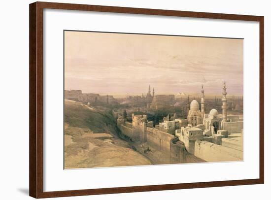 Cairo, Looking West, Book Illustration from "Sketches in Nubia", 1846-49-David Roberts-Framed Giclee Print