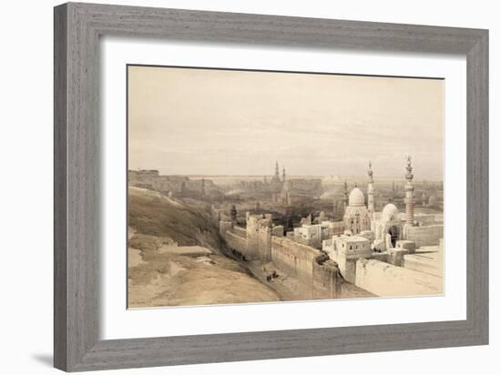 Cairo Looking West, from Egypt and Nubia, Vol.3-David Roberts-Framed Giclee Print