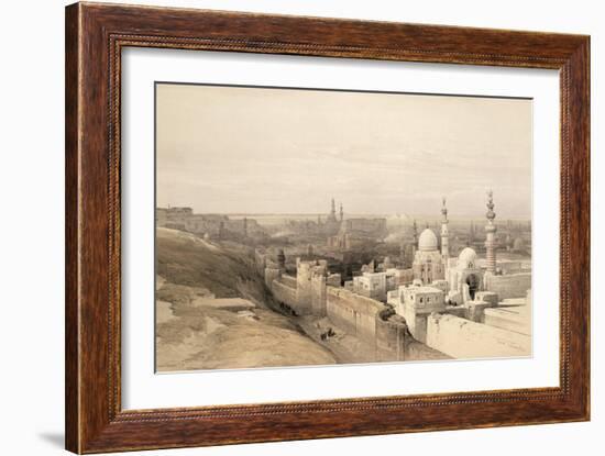 Cairo Looking West, from Egypt and Nubia, Vol.3-David Roberts-Framed Giclee Print