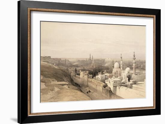 Cairo Looking West, from Egypt and Nubia, Vol.3-David Roberts-Framed Giclee Print