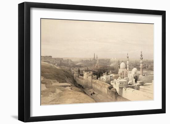 Cairo Looking West, from Egypt and Nubia, Vol.3-David Roberts-Framed Giclee Print