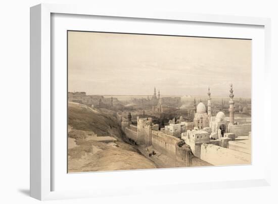 Cairo Looking West, from Egypt and Nubia, Vol.3-David Roberts-Framed Giclee Print