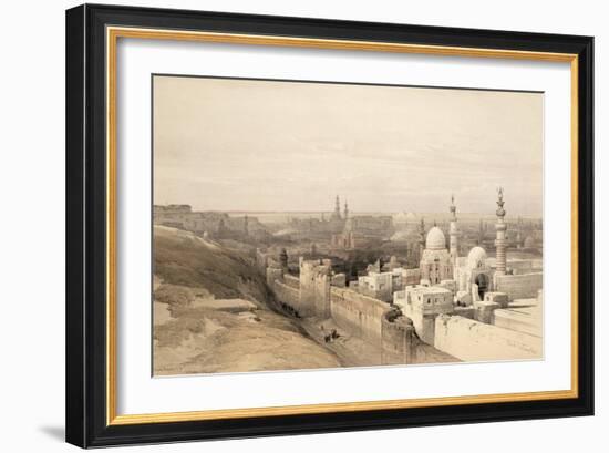 Cairo Looking West, from Egypt and Nubia, Vol.3-David Roberts-Framed Giclee Print