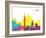 Cairo Skyline Pop-paulrommer-Framed Art Print