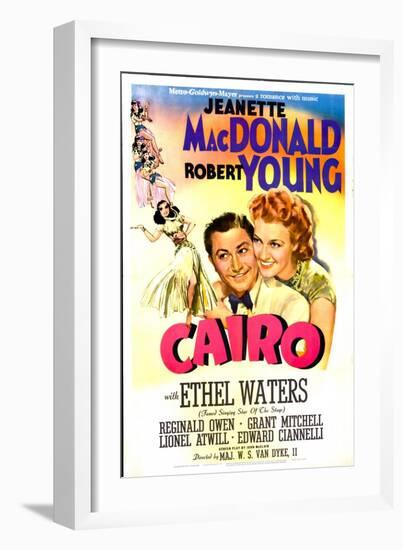 Cairo, US poster, Robert Young, Jeanette MacDonald, 1942-null-Framed Art Print