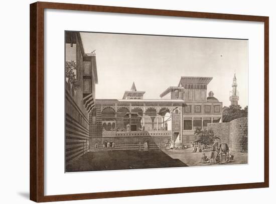 Cairo: View of the Interior of the House of Osman Bey, 1820-1830-null-Framed Giclee Print