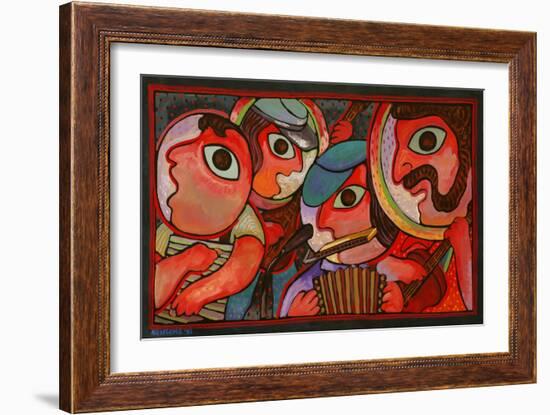 Cajun Band-John Newcomb-Framed Giclee Print