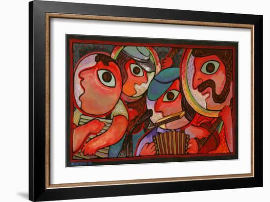 Cajun Band-John Newcomb-Framed Giclee Print