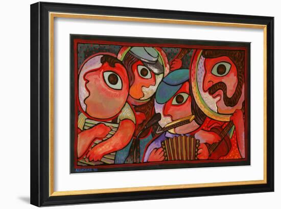 Cajun Band-John Newcomb-Framed Giclee Print