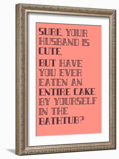 Cake-null-Framed Art Print