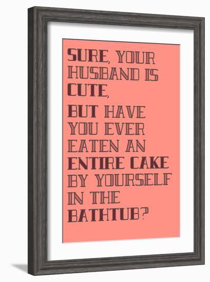 Cake-null-Framed Art Print
