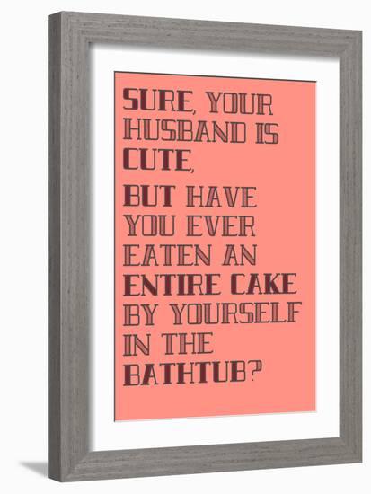 Cake-null-Framed Art Print