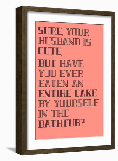 Cake-null-Framed Art Print