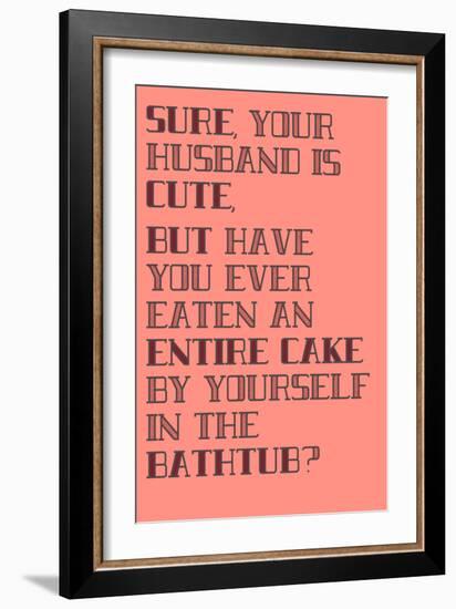 Cake-null-Framed Art Print