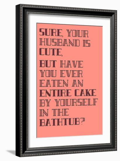 Cake-null-Framed Art Print