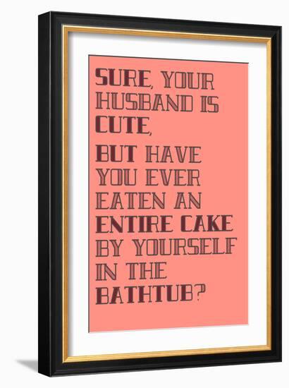 Cake-null-Framed Art Print