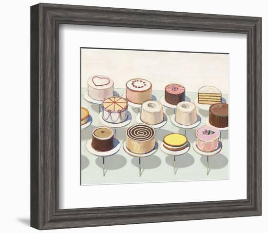 Cakes, 1963-Wayne Thiebaud-Framed Art Print