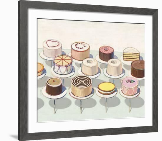 Cakes, 1963-Wayne Thiebaud-Framed Art Print