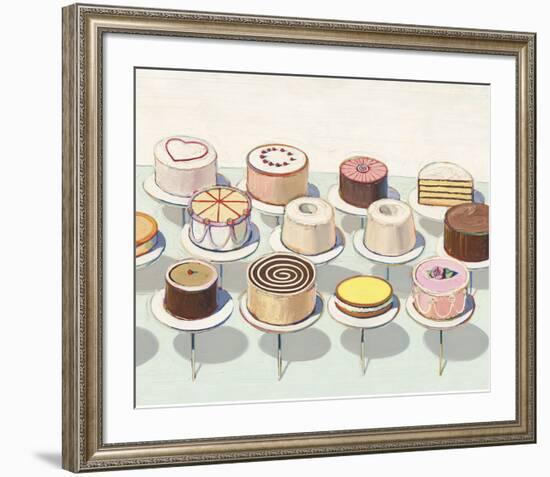 Cakes, 1963-Wayne Thiebaud-Framed Art Print