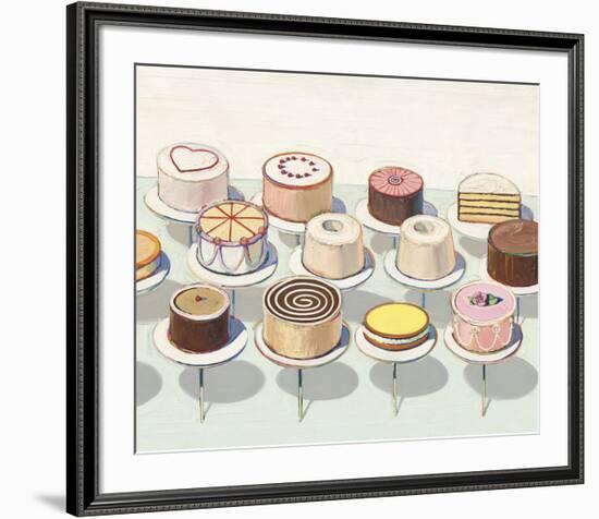 Cakes, 1963-Wayne Thiebaud-Framed Art Print